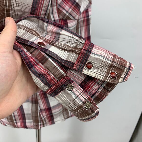 Cowgirl Hardware Shirt Womens XL Extra Large Pearl Snap Buttons Western Pocket - Picture 6 of 12